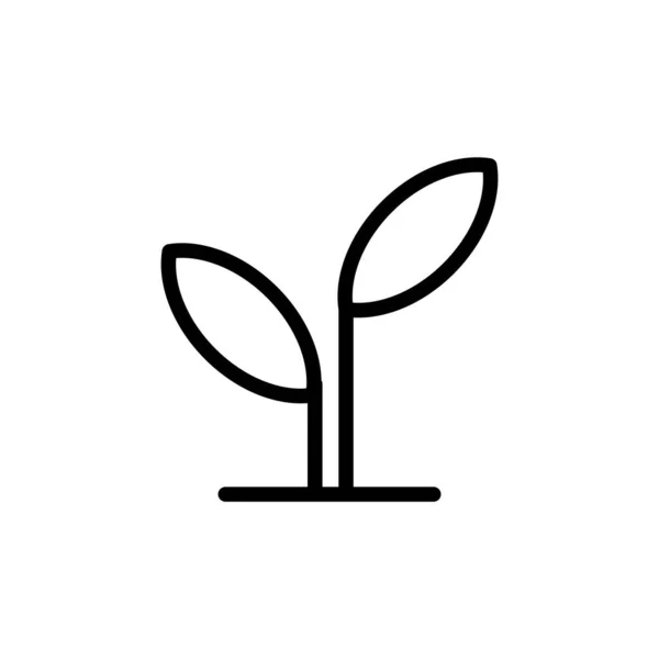 Ilustração Gráfico Vetorial Ícone Broto Ajuste Para Crescimento Planta Jardinagem —  Vetores de Stock
