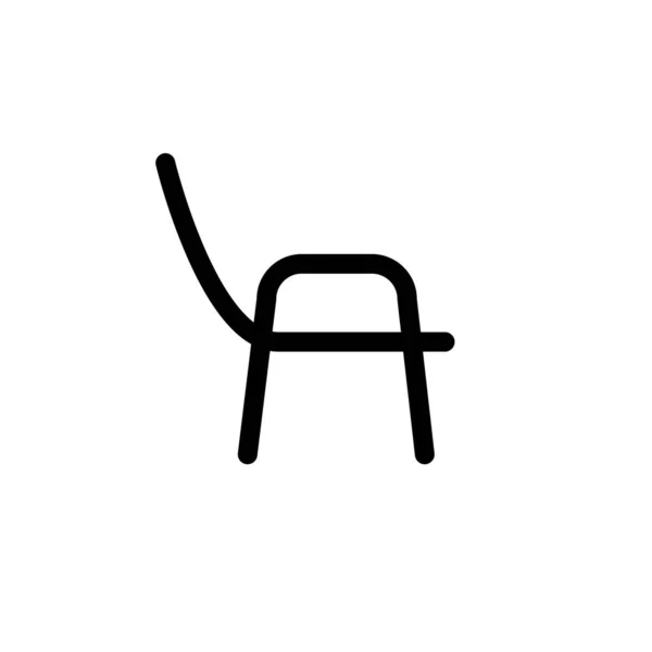 Illustration Graphique Vectoriel Icône Chaise Convient Pour Bureau Intérieur Meubles — Image vectorielle