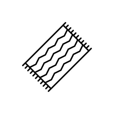 Battaniye ikonunun İmaj Vektörü grafiği. Kapak, yatak, yatak odası, rahat vesaire için uygun.