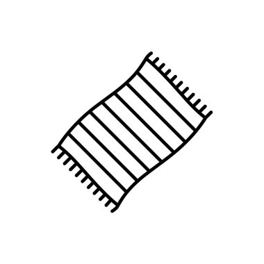 Battaniye ikonunun İmaj Vektörü grafiği. Kapak, yatak, yatak odası, rahat vesaire için uygun.