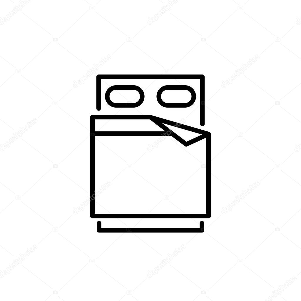 Illustration Vector graphic of blanket icon. Fit for cover, bed, bedroom, comfortable etc.