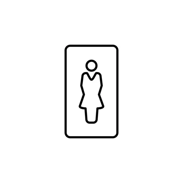 Illustration Vektorgrafik Des Toilettensymbols Fit Für Sanitär Toilette Paar Usw — Stockvektor