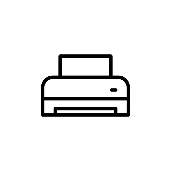 Ilustración Gráfico Vectorial Del Icono Impresora Ajuste Para Impresión Oficina — Vector de stock