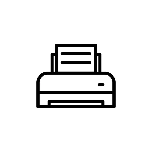 Векторная Иллюстрация Иконки Принтера Подходит Печати Офиса Документа Струйной Печати — стоковый вектор