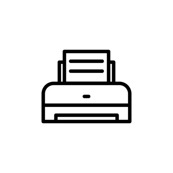 Illustration Vector Graphic Printer Icon Fit Printout Office Document Inkjet — Stock Vector
