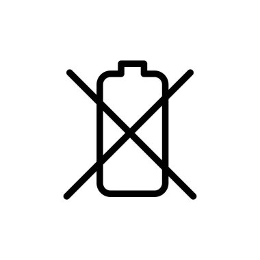 Batarya ikonunun illüstrasyon vektörü grafiği. Güç, yük, alkali, enerji vs. için uygun.