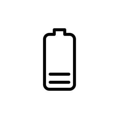 Batarya ikonunun illüstrasyon vektörü grafiği. Güç, yük, alkali, enerji vs. için uygun.