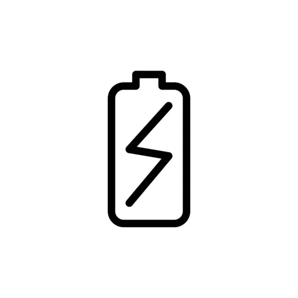 Ilustración Vector Gráfico Del Icono Batería Ajuste Para Energía Carga — Archivo Imágenes Vectoriales