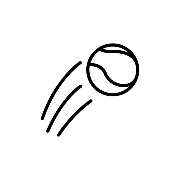 Illustration Vektorgrafik Tennisbollsikonen Passar Sport Turnering Tävling Hobby — Stock vektor