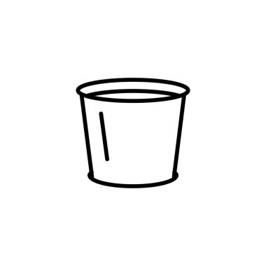 Tek kullanımlık simgenin resimleme vektörü grafiği. Kahve, içecek, içecek vesaire vesaire..