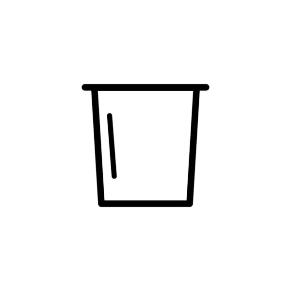 Ilustracja Wektorowa Grafika Ikony Jednorazowego Użytku Nadaje Się Kawy Napojów — Wektor stockowy