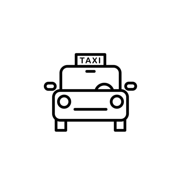 Illusztráció Vektor Grafikus Taxi Ikon Szállításra Járműre Szolgáltatásra Magán Stb — Stock Vector