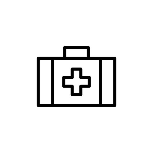 Иллюстрация Векторная Графика Иконки Медицинского Комплекта Подходит Оказания Неотложной Помощи — стоковый вектор