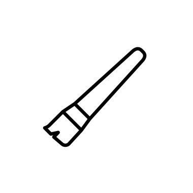 Boya fırçası ikonunun çizim vektörü grafiği. Çizim, resim, tasarım, eğitim vs. için uygun.