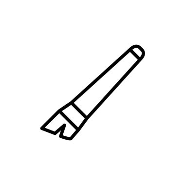 Boya fırçası ikonunun çizim vektörü grafiği. Çizim, resim, tasarım, eğitim vs. için uygun.