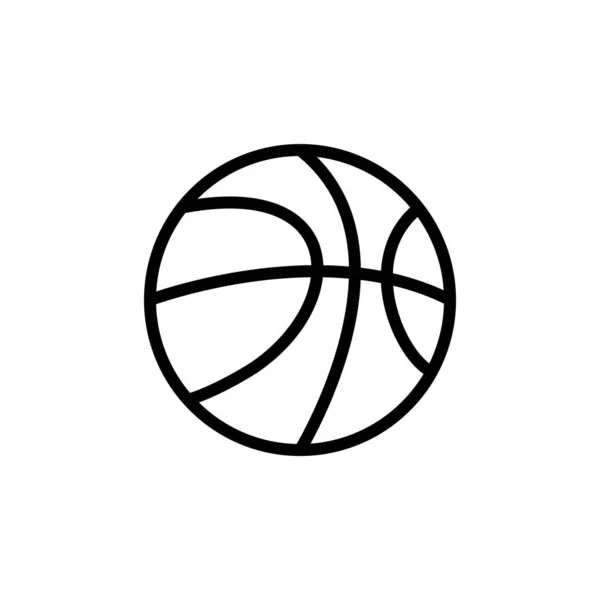 Illustration Vector Graphic Basket Ball Icon Fit Game Competition Play — Stock Vector