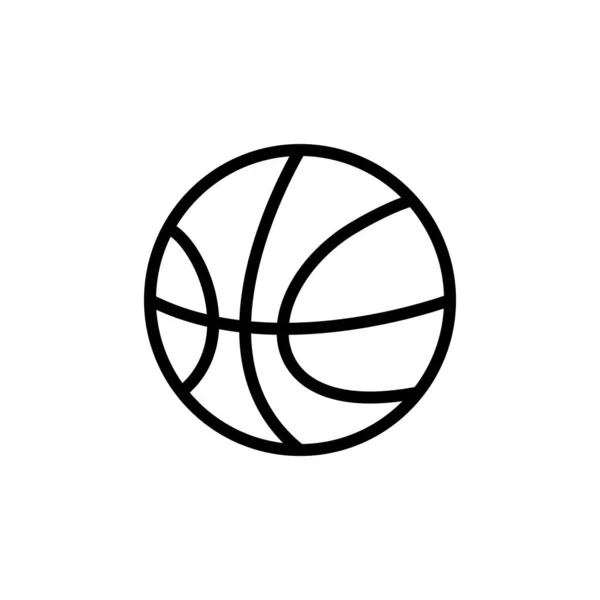 イラストバスケットボールアイコンのベクトルグラフィック ゲーム プレイなどに適合 — ストックベクタ