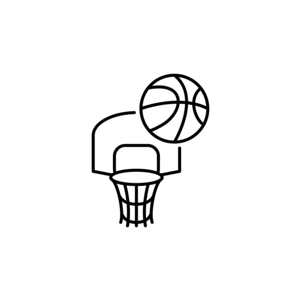 Иллюстрационный Вектор Иконки Баскетбольного Мяча Подходит Игры Конкуренции Игры — стоковый вектор