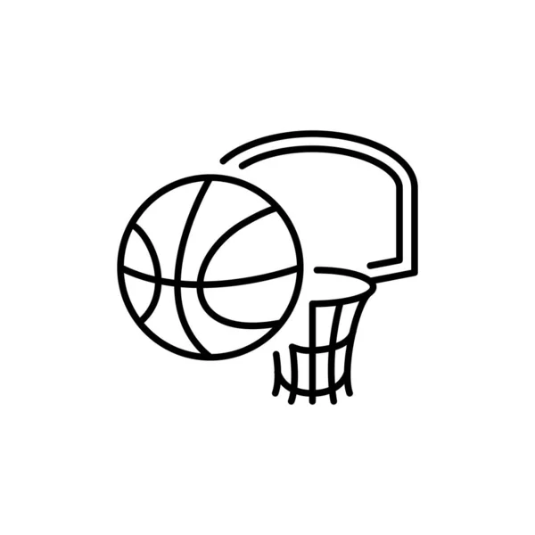 Illustration Vektorgrafik Des Basketball Symbols Fit Für Spiel Wettkampf Spiel — Stockvektor