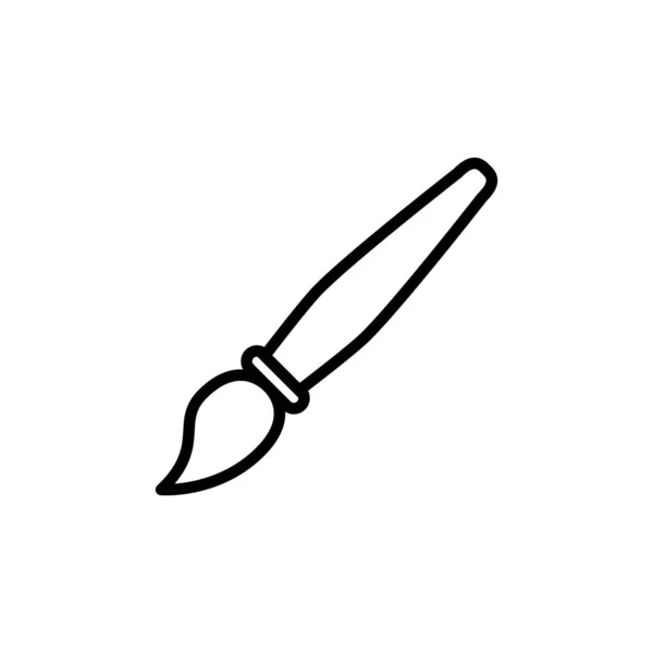Illustration Vector Graphic Paint Brush Icon Fit Drawing Painting Design — Stock Vector