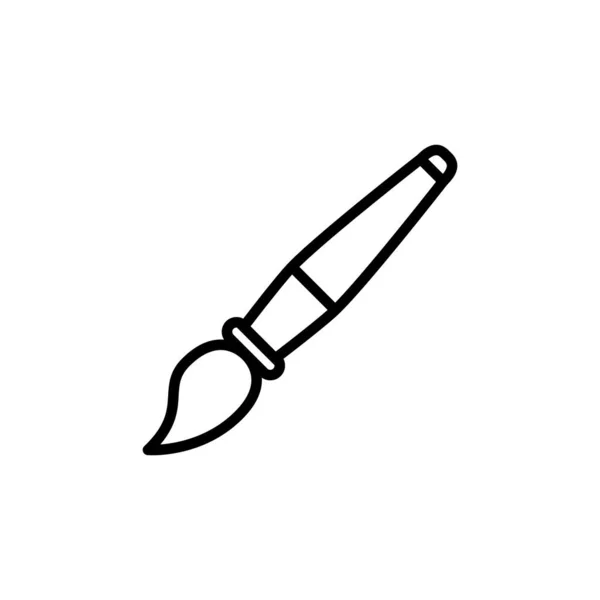 Illustration Vector Graphic Paint Brush Icon Fit Drawing Painting Design — Stock Vector
