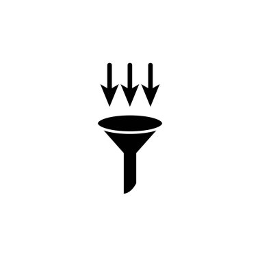 Filtre simgesinin İllüstrasyon Vektörü grafiği. Kimya, kimlik tespiti, laboratuvar vesaire için uygun.