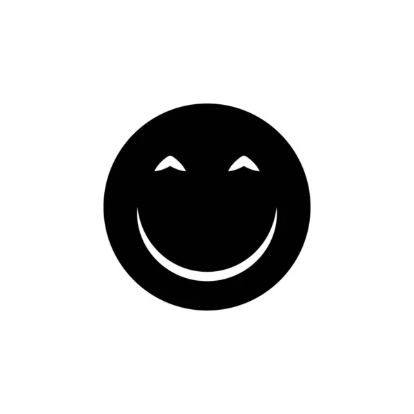 Gülümseme Ikonunun Maj Vektörü Grafiği Komikliğe Mutluluğa Eğlenceye Vesaire Uygun — Stok Vektör