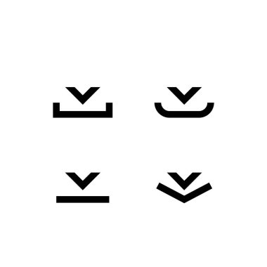 İndirme simgesinin Çizim Vektörü grafiği. Web sitesi, teknoloji, internet vs. için uygun.