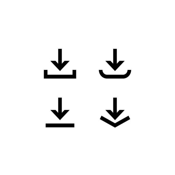 Ilustração Gráfico Vetorial Ícone Download Ajuste Para Web Site Tecnologia — Vetor de Stock