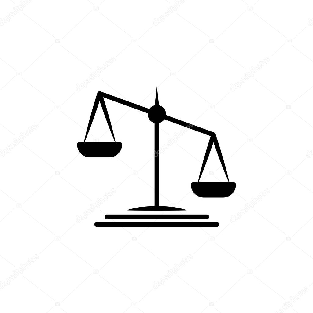 Illustration Vector graphic of scale icon. Fit for judgment, justice, law, equal etc.