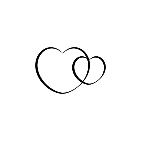 Icono Amor Diseño Del Logotipo Plantilla Vector Gráfico — Archivo Imágenes Vectoriales