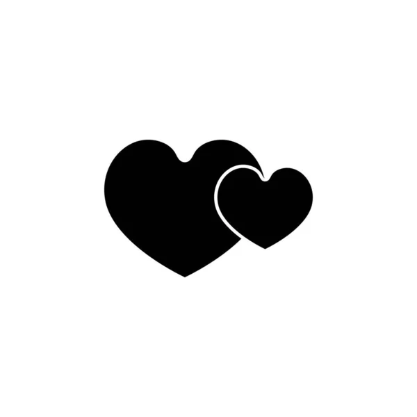 Ícone Amor Logotipo Design Modelo Vetor Gráfico —  Vetores de Stock