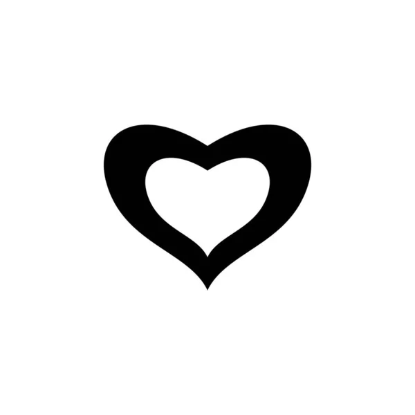 Love Icon Logo Design Modello Grafico Vettoriale — Vettoriale Stock