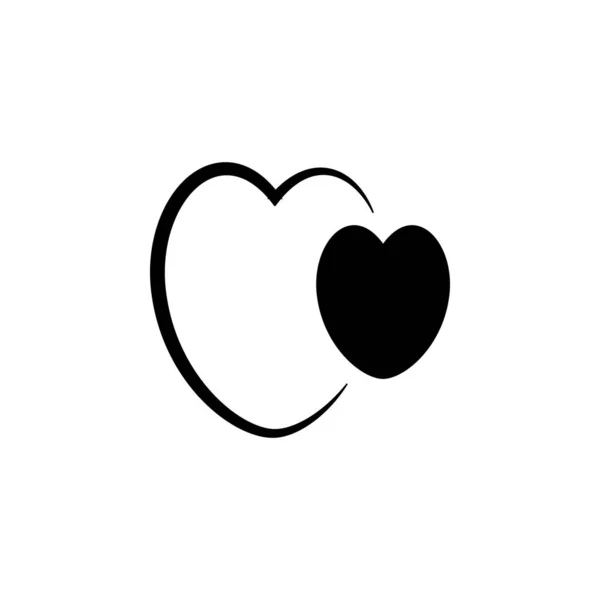 Ícone Amor Logotipo Design Modelo Vetor Gráfico — Vetor de Stock