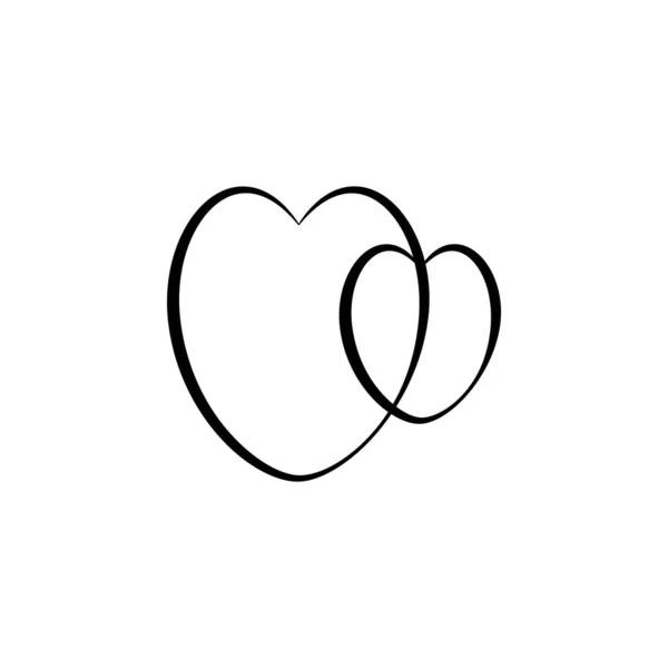 Love Icon Logo Design Template Vector Graphic — Stock Vector