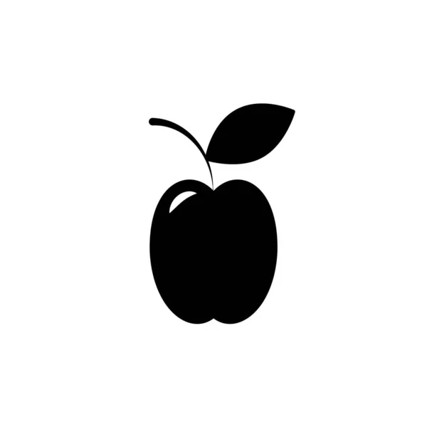 Ilustración Gráfico Vectorial Del Icono Manzana Apto Para Alimentos Orgánicos — Vector de stock