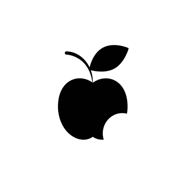 Ilustración Gráfico Vectorial Del Icono Manzana Apto Para Alimentos Orgánicos — Vector de stock