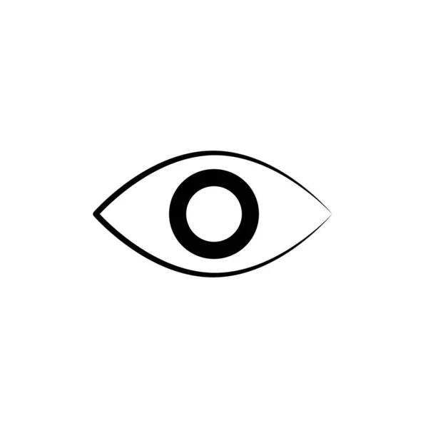 Ilustração Gráfico Vetorial Ícone Olho Apto Para Visão Olhar Vista — Vetor de Stock