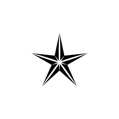 Yıldız simgesinin İllüstrasyon Vektörü grafiği. Favori, geri bildirim, değerlendirme vs. için uygun.