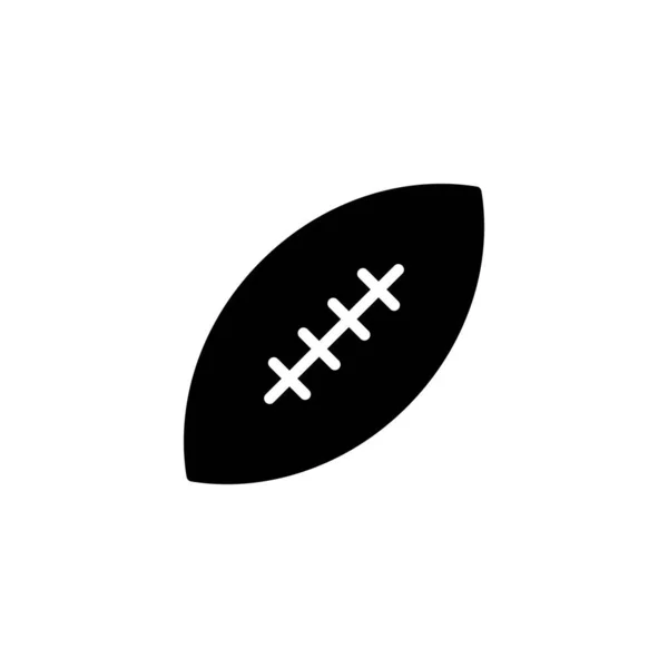 Ilustrační Vektorová Grafika Ikony Rugbyové Koule Vhodné Pro Ligu Hobby — Stockový vektor