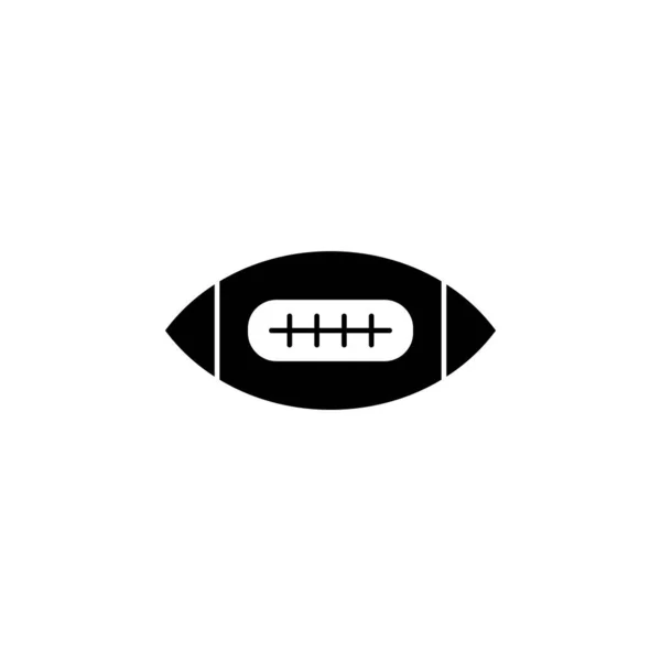 Illustration Graphique Vectoriel Icône Balle Rugby Adapté Pour Ligue Passe — Image vectorielle