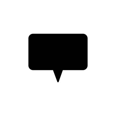 Kabarcık konuşma ikonunun İllüstrasyon Vektörü grafiği. Konuşmak, sohbet etmek, mesaj vermek, tartışmak için uygun.