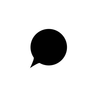 Kabarcık konuşma ikonunun İllüstrasyon Vektörü grafiği. Konuşmak, sohbet etmek, mesaj vermek, tartışmak için uygun.