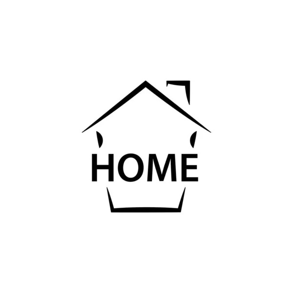 家庭图标的说明性矢量图形 适合住房 房地产 小木屋等 — 图库矢量图片