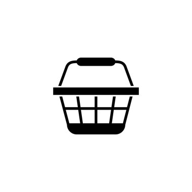 Alışveriş ikonunun İllüstrasyon Vektörü grafiği. Alışveriş sepetine uygun.