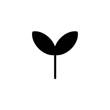 Filiz ikonunun görüntü vektörü grafiği. Büyüme, bitki yetiştirme, bahçe işleri vs. için uygun.