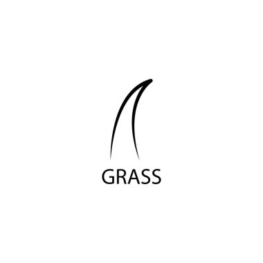 Çim simgesinin çizim vektörü grafiği. Doğa, bitki, bahçe, arka plan vs. için uygun.