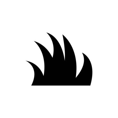 Çim simgesinin çizim vektörü grafiği. Doğa, bitki, bahçe, arka plan vs. için uygun.