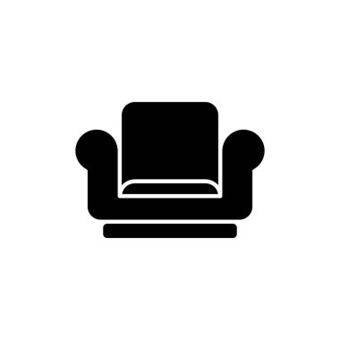 Kanepe ikonunun illüstrasyon vektörü grafiği. İç mekan, mobilya, dekorasyon vs. için uygun.