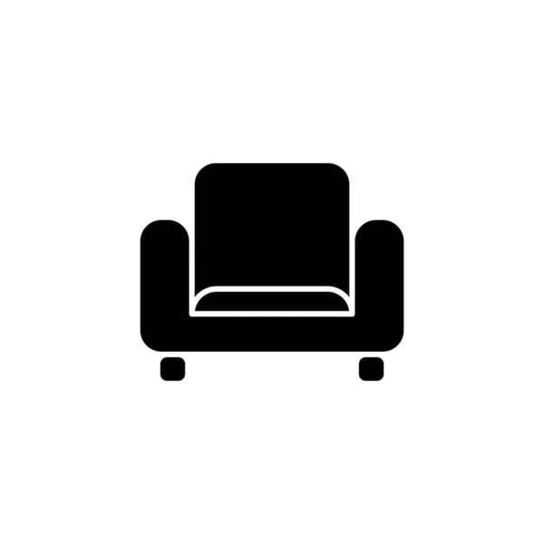 Illustration Vektorgrafik Des Sofa Symbols Passend Für Interieur Möbel Dekoration — Stockvektor